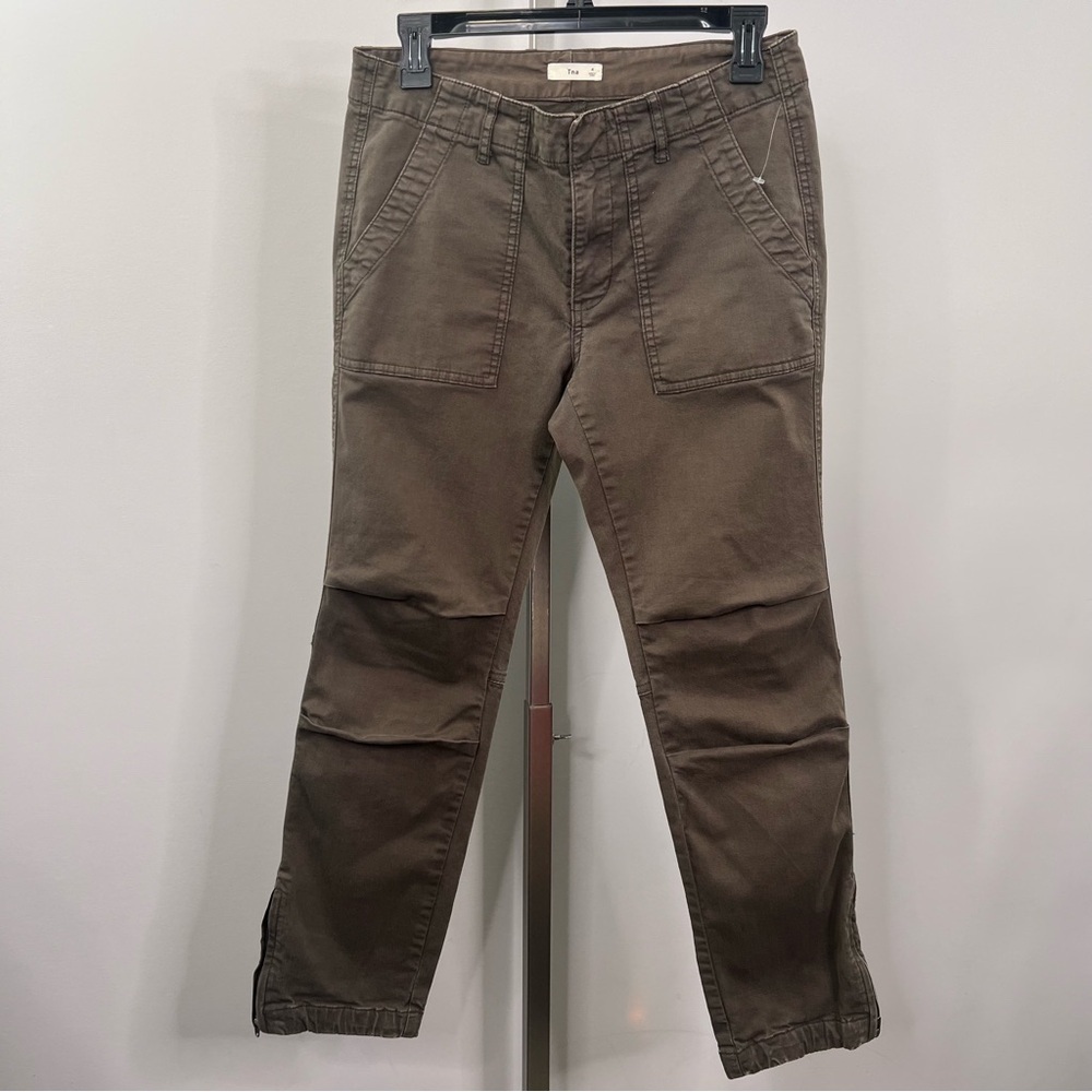 TNA Brown Cargo Pants with Durable Fabric